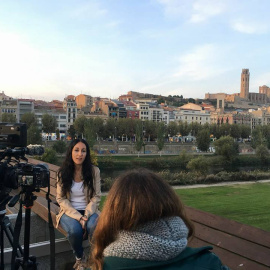 Meritxell Esquerra la dona lleidatana detinguda per un comentari a Facebook crític amb la policia espanyola. K.B.