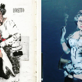Los murales de la discordia: la reina Isabel vista por el grafitero Loretto.- TWITTER