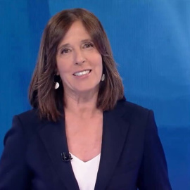 Ana Blanco durante su despedida este sábado en 'Informe semanal'