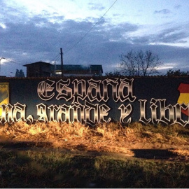 Mural de "España, una grande y libre" en Ucrania