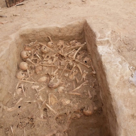 El osario encontrado en la calle Atocha. | EP