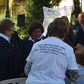Homenaje al fallecido José Luis Gordillo, periodista e investigador de la trama de los bebés robados. MARÍA SERRANO
