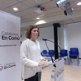La portavoz de Catalunya en Comú, Elisenda Alamany./EUROPA PRESS