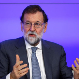 Rajoy, hace unos días en la sede del PP. EFE/ Emilio Naranjo