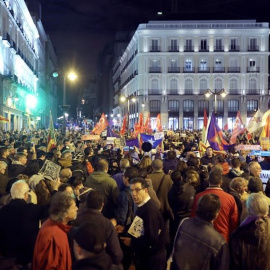 Manifestació a Madrid en favor de l'alliberament dels presos polítics catalans / EFE