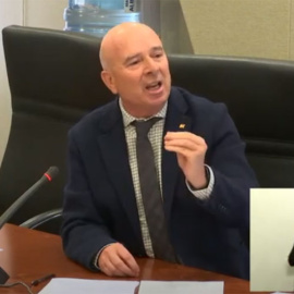 Martínez Nieto, diputado de Vox en la Región de Murcia, durante su intervención.- ARM