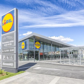 Exterior de un supermercado de la cadena Lidl. EUROPA PRESS
