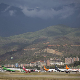 Fotografía de archivo de la vista general del aeropuerto Simón Bolivar de Caracas (Venezuela).