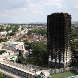 La Torre Grenfell tras el incendio del pasado junio / REUTERS