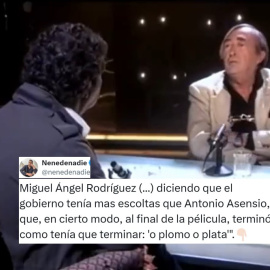 José Oneto relata a Jesús Quintero las amenazas de Miguel Ángel Rodríguez en tiempos de José María Aznar. / 'Ratones coloraos'