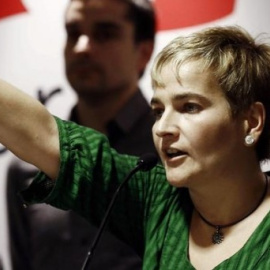 Rebeka Ubera, actual y última secretaria general de Aralar. | EFE