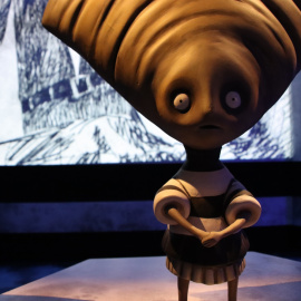 Una de les figures de l'exposició de Tim Burton