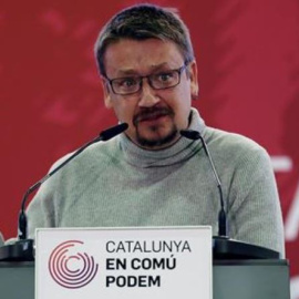 Xavier Domènech en campaña electoral