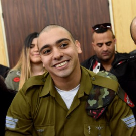 El soldado israelí Elor Azaria, que fue declarado culpable de homicidio por dispararle a un agresor palestino propenso e herido/AFP