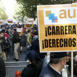 Manifestación de militares convocada por la AUME. EFE