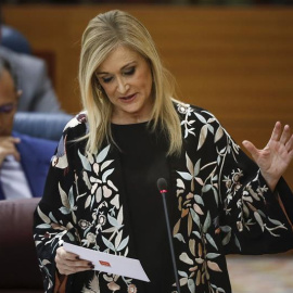 Cifuentes, hace unos días en la Asamblea de Madrid. EFE/Emilio Naranjo