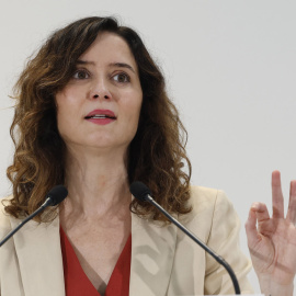18/3/24 -  La presidenta de la Comunidad de Madrid, Isabel Díaz Ayuso, en una imagen de archivo este lunes en la localidad madrileña de Arganda del Rey.