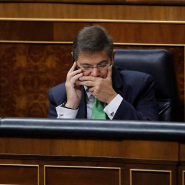 El ministro de Justicia, Rafael Catalá, al inicio de la sesión de control al Gobierno.- EFE