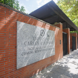 19/03/2024 Entrada a la facultad de Ciencias de Comunicación de la Universidad Carlos III, a 7 de septiembre de 2023, en Getafe, Madrid.
