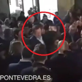 Agresión a Mariano Rajoy en Pontevedra