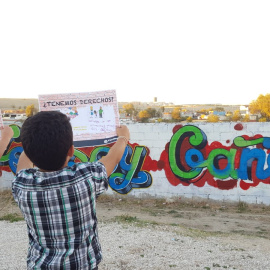 Aula infantil en la Cañada Real, de Madrid, gestionada por Caritas