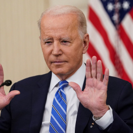 27/01/2022-El presidente de EEUU, Joe Biden, en la Casa Blanca.