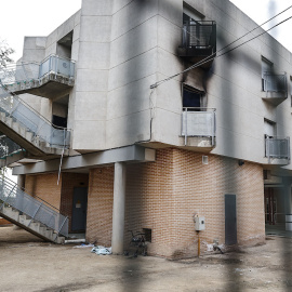 Fachada de la Residencia de la Tercera Edad de Moncada donde tuvo lugar el incendio, a 19 de enero de 2022, en Moncada, València.