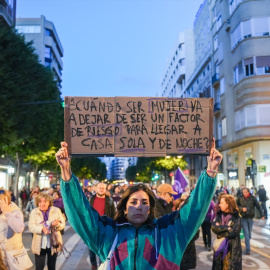 Manifestantes del 8M en Valencia, Comunitat Valenciana.