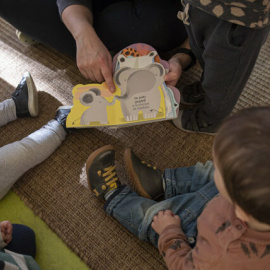 01/2023 - Niños en una guardería municipal de Barcelona.