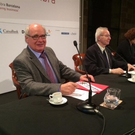 Lluís Rabell a l'acte de la Cambra de Comerç. EUROPA PRESS