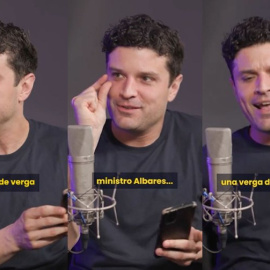 El cómico Miguel Maldonado en pleno 'acting'.