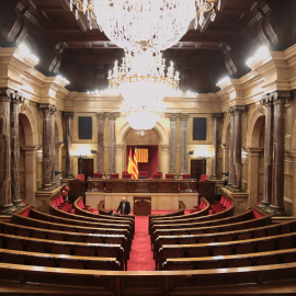 Vista del hemiciclo del Parlament catalán, en Barcelona. E.P./Kike Rincón