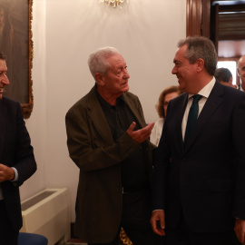 Javier Fernández, Rafael Escuredo y Juan Espadas.
