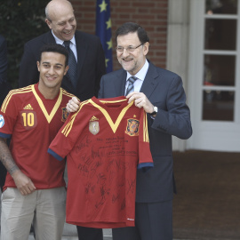 RAJOY RECIBE A LA SELECCION ESPAÑOLA DE FUTBOL SUB 21