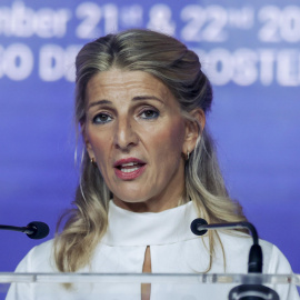 La vicepresidenta segunda y ministra de Trabajo y Economía Social en funciones, Yolanda Díaz, a 21 de septiembre de 2023.