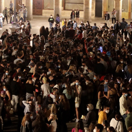 Imagen de la Plaza Mayor de Salamanca tras el fin del estado de alarma.