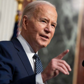 El presidente estadounidense, Joe Biden, en la Casa Blanca, en Washington, a 3 de abril de 2024.