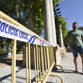 Imagen de archivo de una zona acordonada por la Policía Local