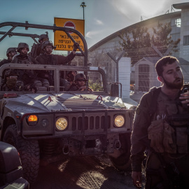 Foto de archivo de un grupo de soldados israelíes