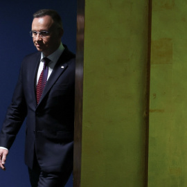 El presidente de Polonia, Andrzej Duda, a su llegada a la Asamblea General de la  ONU, en Nueva York a 19 de septiembre de 2023