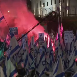 Nueva protesta multitudinaria en Tel Aviv contra la reforma judicial de Netanyahu