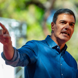 Pedro Sánchez, interviene durante la Fiesta de la Rosa del PSC, a 24 de septiembre de 2023, en Gavà, Barcelona, Catalunya (España).