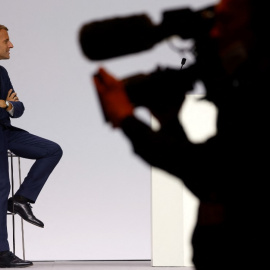 El presidente de Francia, Emmanuel Macron, durante una cumbre África-Francia celebrada en la ciudad francesa de Montpellier en octubre de 2021.