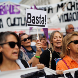 Concentración contra las agresiones sexuales en Madrid, a 1 de septiembre de 2023.