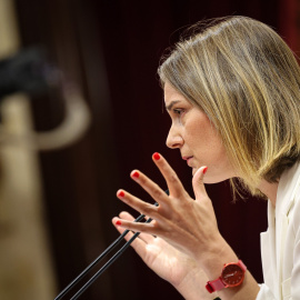 La presidenta d'ECP al Parlament, Jéssica Albiach, intervé al debat de política general del Parlament.