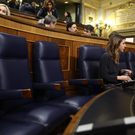 17/02/2023. La ministra de Igualdad, Irene Montero, en el Congreso de los Diputados, a 15 de febrero de 2023.