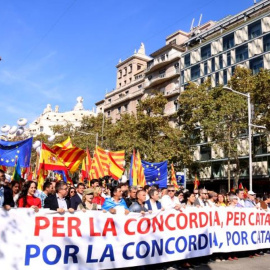 27/10/2019 - Manifestació de Societat Civil Catalana a Barcelona de l'octubre del 2019.