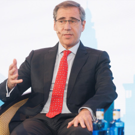 El CEO de Ferrovial, Ignacio Madridejos, interviene en una mesa redonda sobre estrategia y gestión de los factores ESG en Madrid el 11 de enero de 2023.