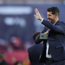 Albert Luque, durante el partido de clasificación europea de la UEFA EURO 2024 entre España y Chipre, en Granada, España, a 12/09/2023.
