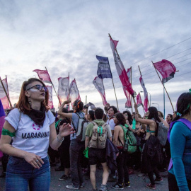 Imagen de archivo de la marcha del 33º Encuentro Nacional de Mujeres, en Trelew, Argentina, a 14 de octubre de 2018.